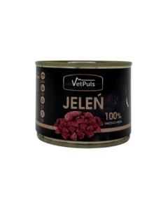 Mokra karma dla psa VetPuls Jeleń 100%