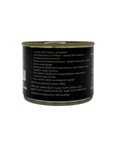 Mokra karma dla psa VetPuls Przepiórka 100% skład