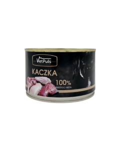 Mokra karma dla psa VetPuls Kaczka 100%