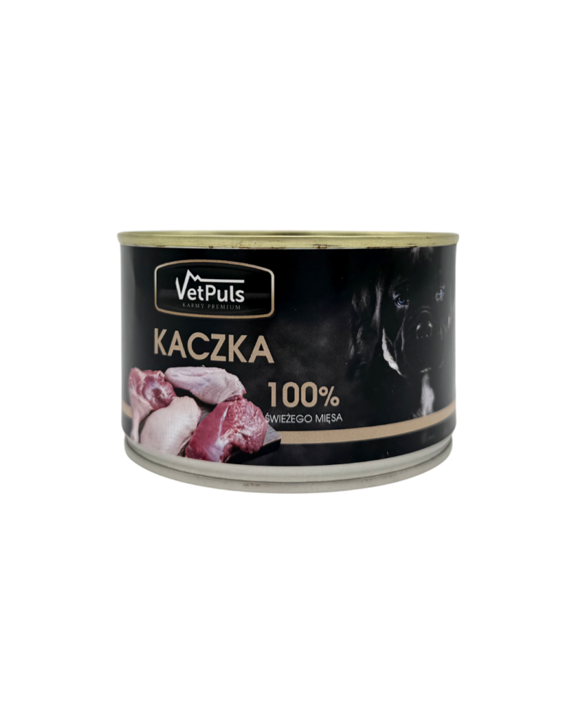 Mokra karma dla psa VetPuls Kaczka 100%