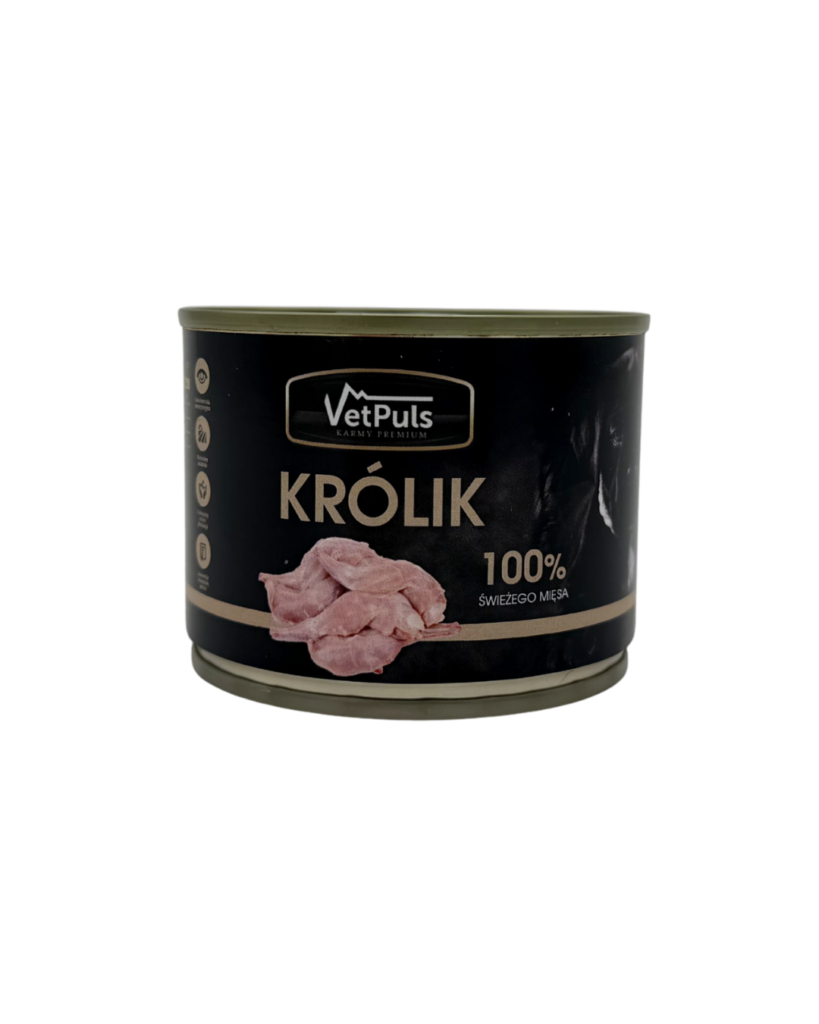 Mokra karma dla psa VetPuls Królik 100%