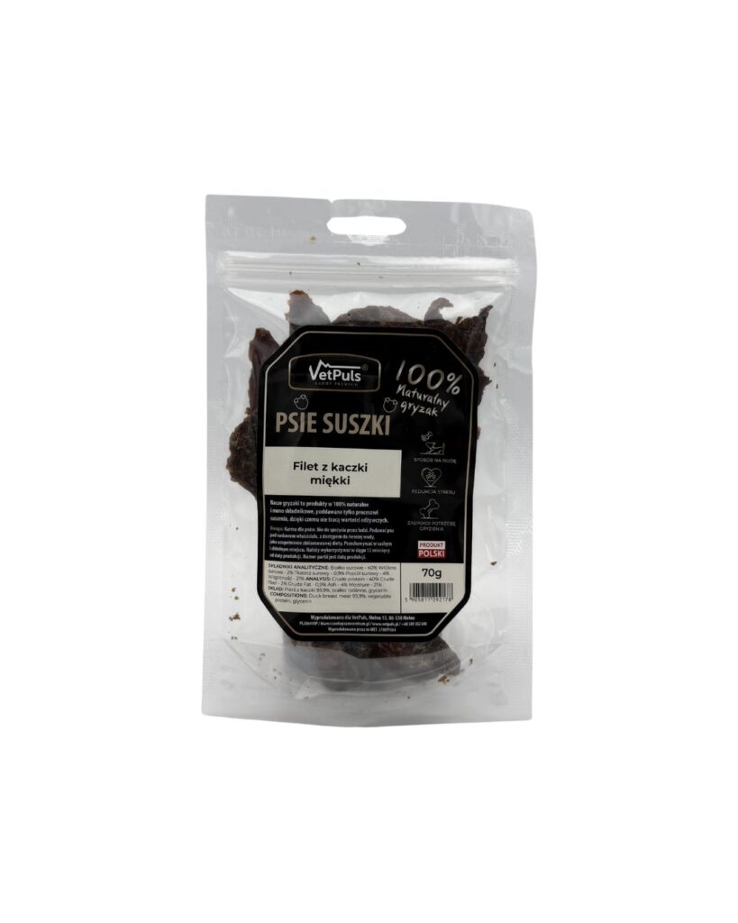 Psie suszki filet z kaczki miękki VetPuls