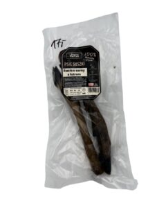 Psie suszki racica sarny z futrem VetPuls