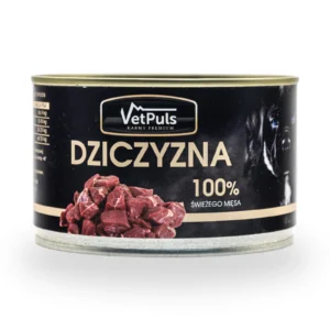 Mokra karma VetPuls dziczyzna - 410g